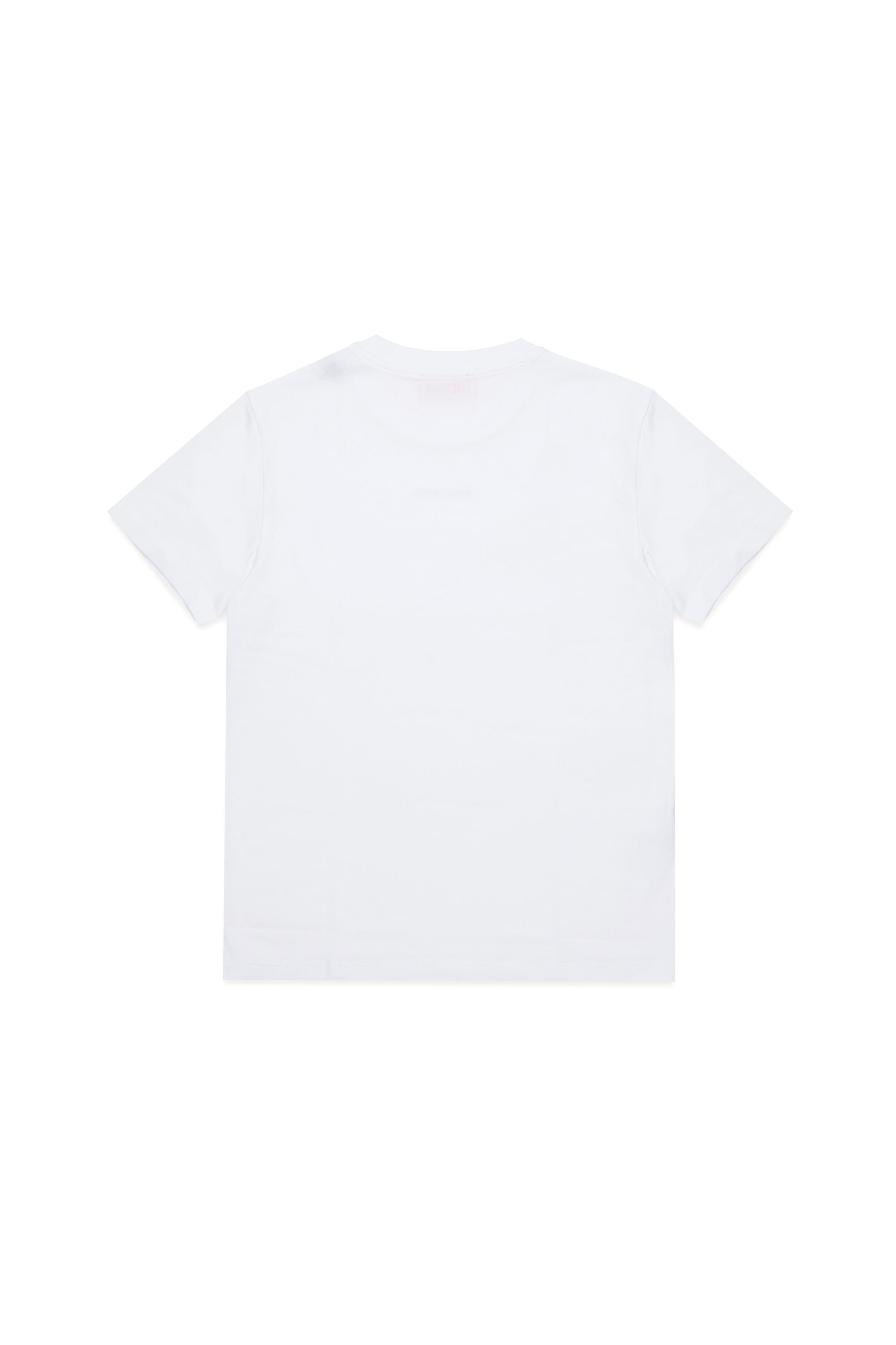 Diesel - UTATOR, Man's Stretch-cotton T-shirt with lettering in White - 2